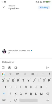 Google Chat android App screenshot 1